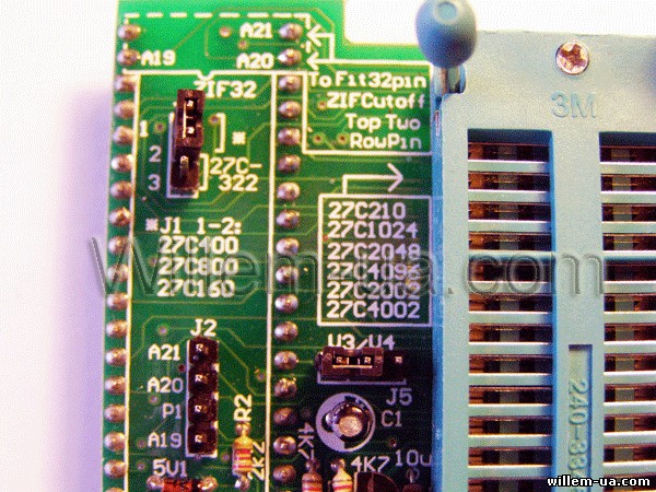 Адаптер PLCC44, DIP40, DIP42 16 bit EPROM ADP-054 Канада
